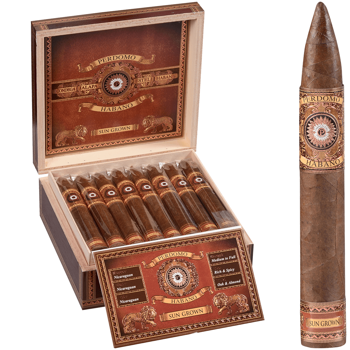 Perdomo Habano Bba Sun Grown Torpedo 24 Ct. Box 6.50X54
