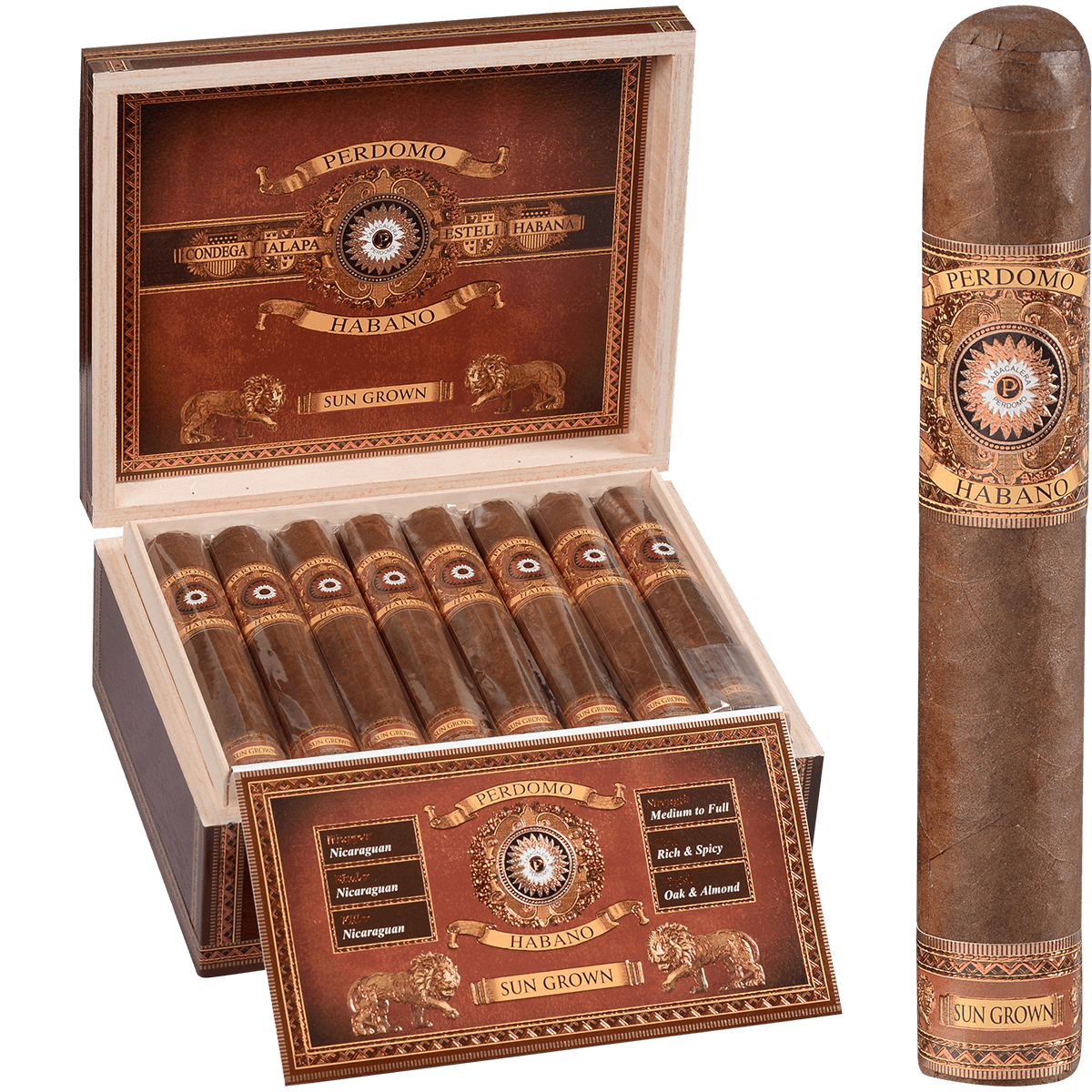 Perdomo Habano Bba Sun Grown Gordo 24 Ct. Box 6.00X60