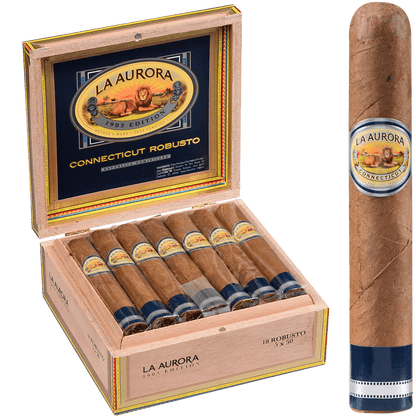 La Aurora Preferidos Sapphire Connecticut Robusto 18 Ct. Box 5.00X50