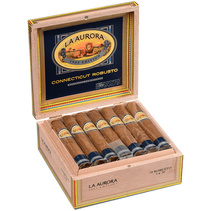 La Aurora Preferidos Sapphire Connecticut Robusto 18 Ct. Box 5.00X50