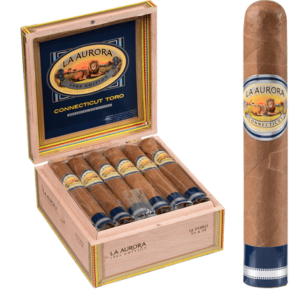 La Aurora Preferidos Sapphire Connecticut Toro 18 Ct. Box 5.50X54