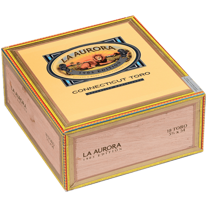 La Aurora Preferidos Sapphire Connecticut Toro 18 Ct. Box 5.50X54