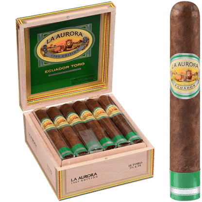 La Aurora Preferidos Emerald Sun Grown Ecuador Sumatra Toro 18 Ct. Box 5.50X54