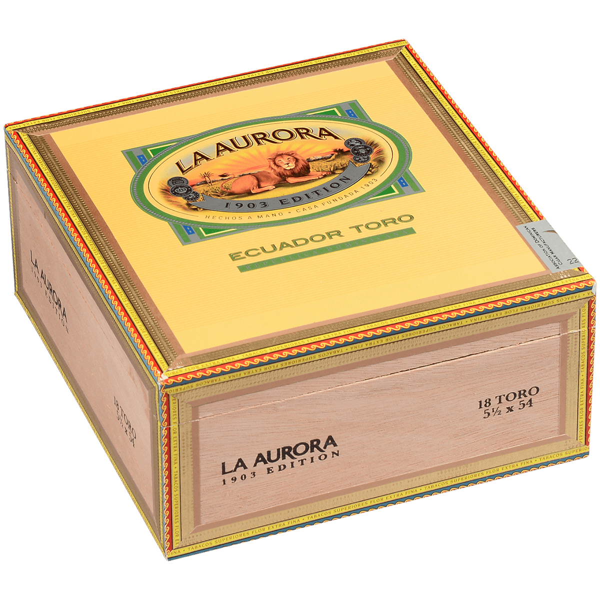 La Aurora Preferidos Emerald Sun Grown Ecuador Sumatra Toro 18 Ct. Box 5.50X54