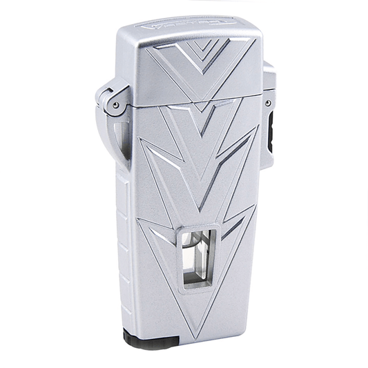 Lighter Vector Retro Single Torch Silver Matte