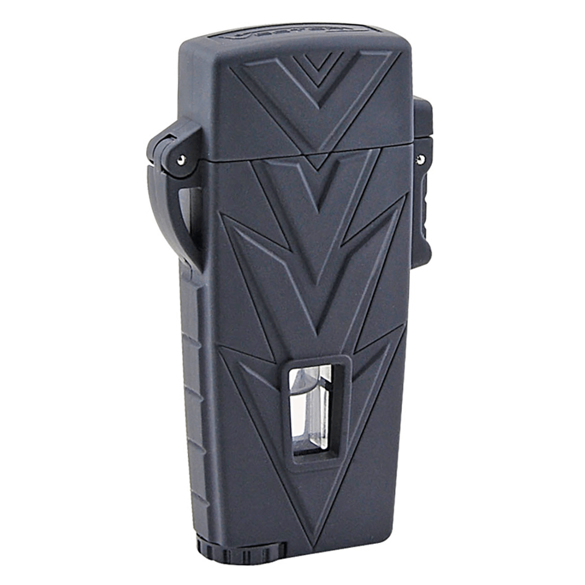 Lighter Vector Retro Single Torch Black Rubber Matte