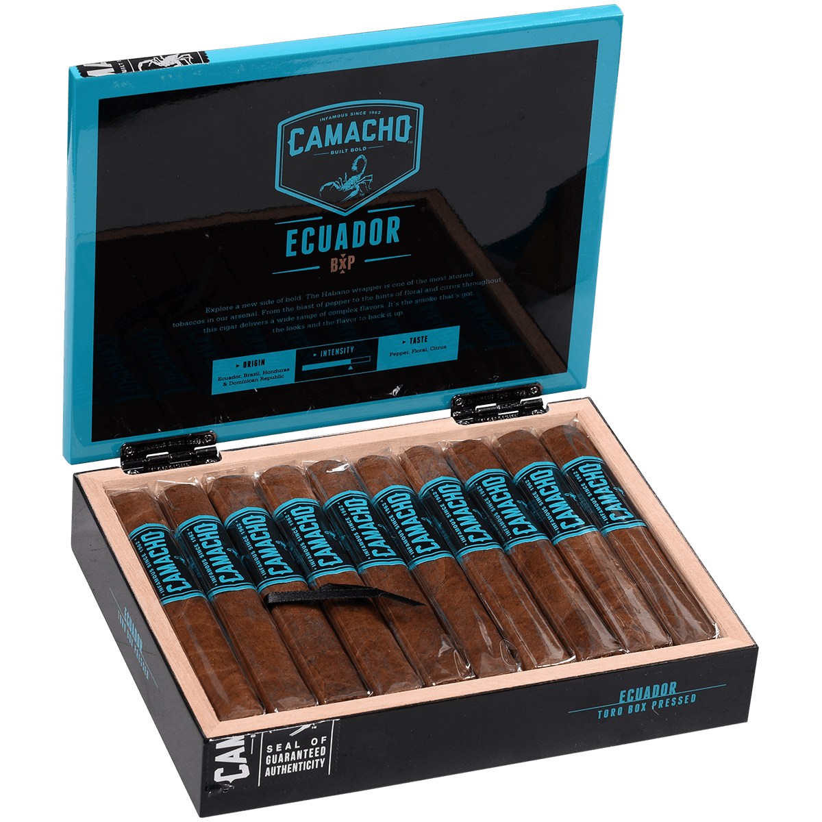 Camacho Ecuador Bxp Toro 20 Ct. Box 6.00X50