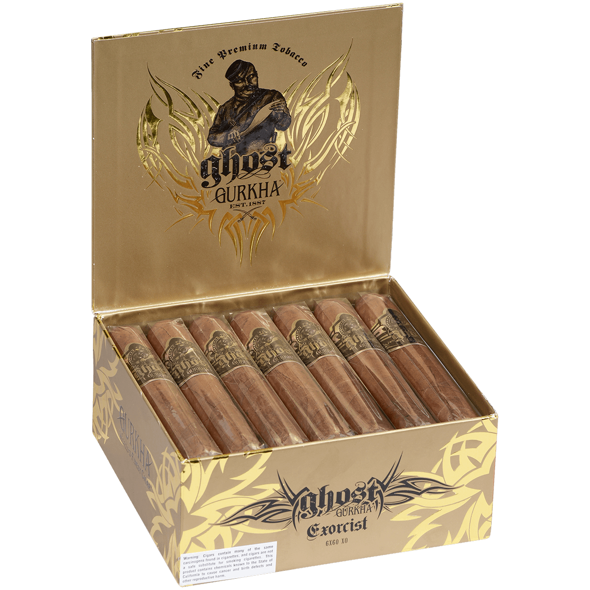 Gurkha Ghost Gold Exorcist 21 Ct. Box 6.00X60