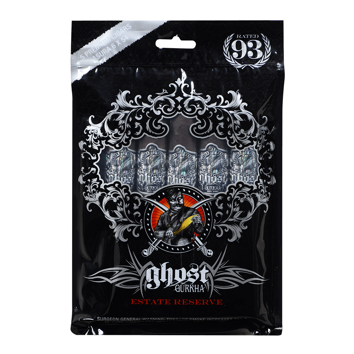 Gurkha Ghost Asura Toro Fresh-Lock 8/5 Packs 40 Ct. Box 6.00X54
