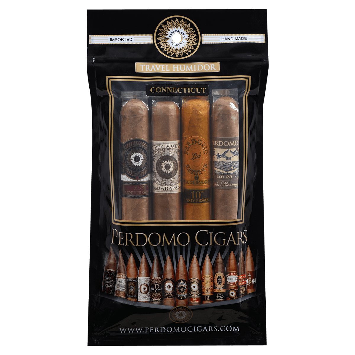 Perdomo Assorted Connecticut 20 Ct. (5/4) Fresh Packs 6.00X54