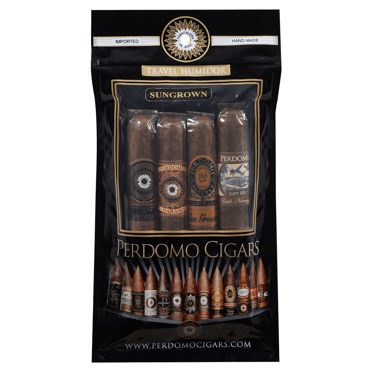 Perdomo Assorted Sungrown 20 Ct. (5/4) Fresh Pack 6.00X54