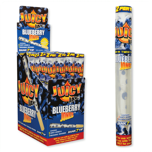 Papers Juicy Jays Jones Pre-Rolled Cone Blueberry 2Pk 24 Ct.Display