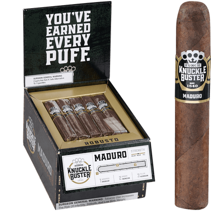 Punch Knuckle Buster Maduro Robusto 25 Ct 5 X 52 Bx