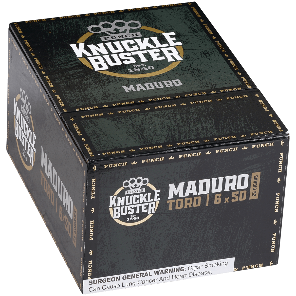 Punch Knuckle Buster Maduro Toro 25 Ct. 6X50 Bx