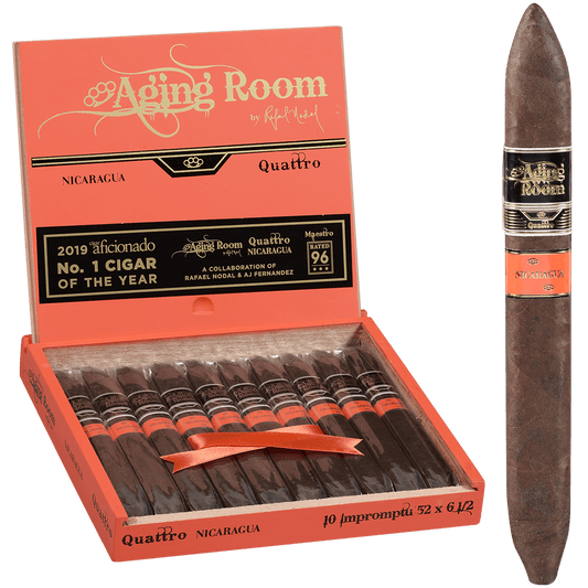 Aging Room Quattro Nicaragua Impromptu 10 Ct. Box 6.50X52