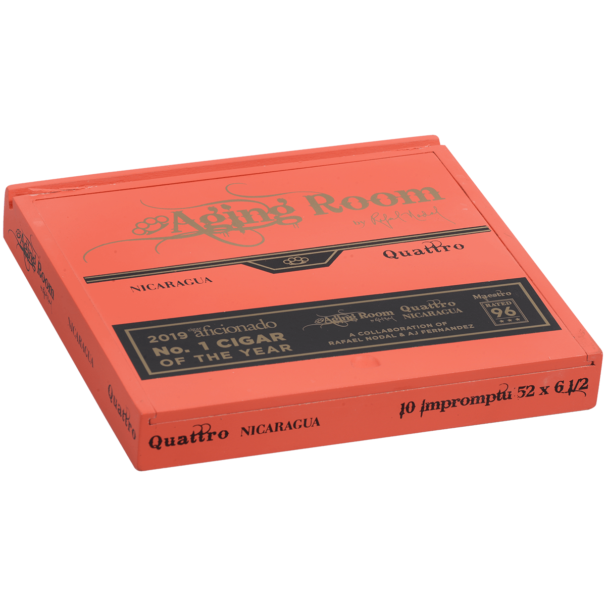 Aging Room Quattro Nicaragua Impromptu 10 Ct. Box 6.50X52