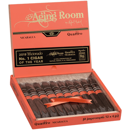 Aging Room Quattro Nicaragua Impromptu 10 Ct. Box 6.50X52