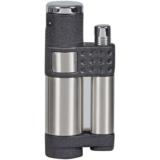 Lighter Vector Stratos Single Torch Black Crackle Matte