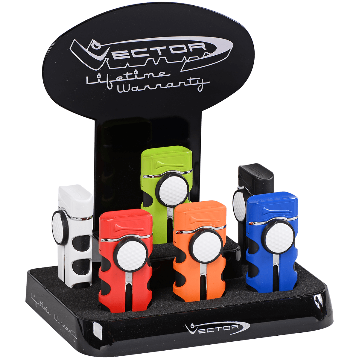 Lighter Vector Caddie Single Flame 6 Ct. Prepack Display