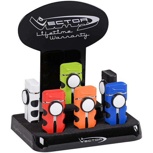 Lighter Vector Caddie Single Flame 6 Ct. Prepack Display