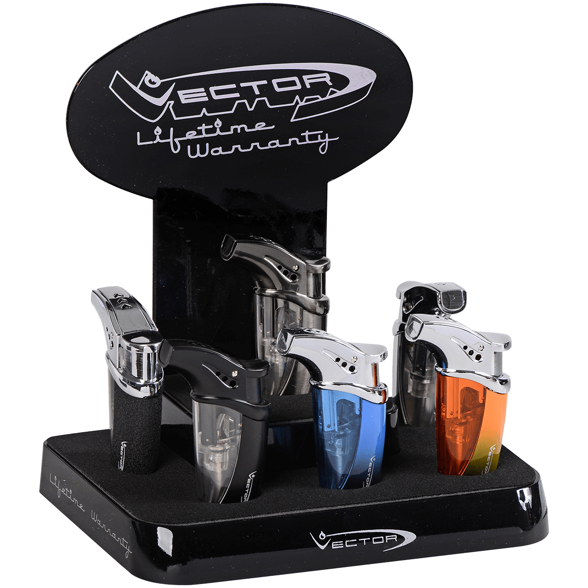 Lighter Vector Volt Single Flame 6 Ct. Prepack Display
