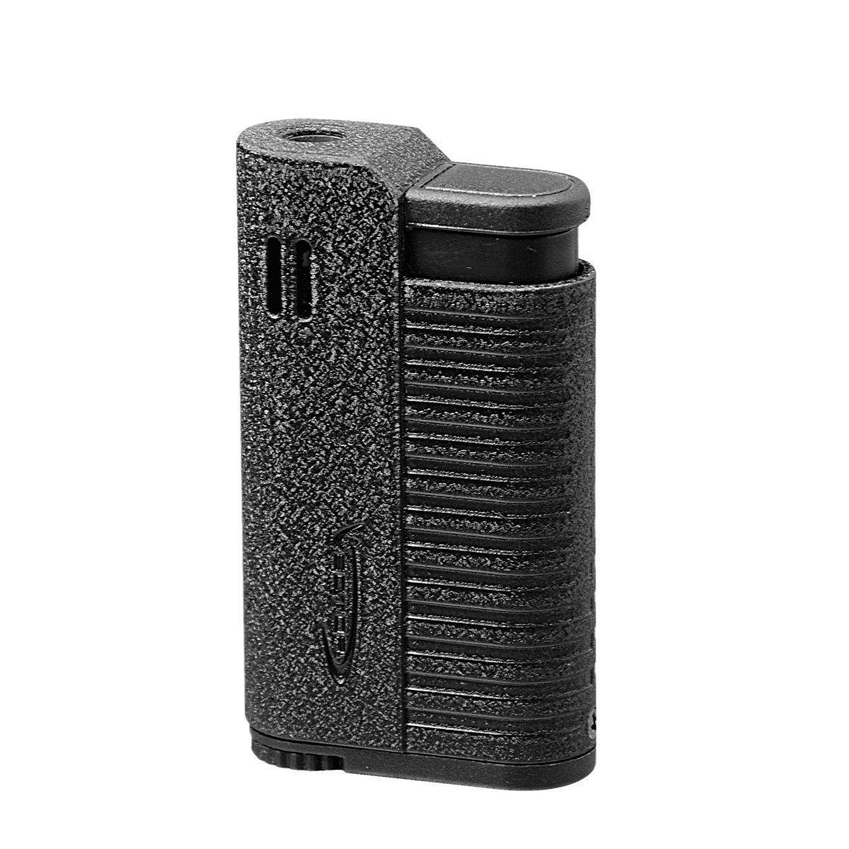 Lighter Vector Hammer Single Torch Black Crackle Matte