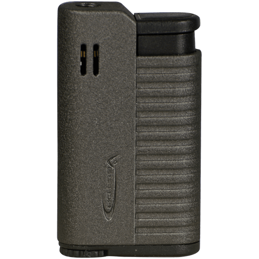 Lighter Vector Hammer Single Torch Gray Crackle Matte