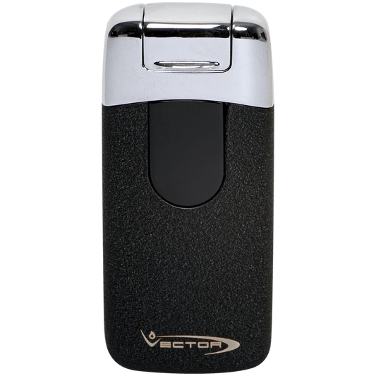 Lighter Vector Electron Dual Arc Black Crackle Matte