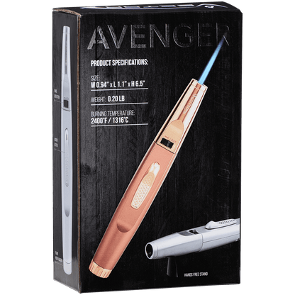Lighter Vector Avenger Single Jet Torch Black Matte