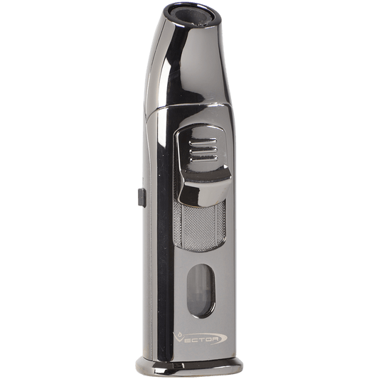 Lighter Vector Aztec Single Torch WPunch Gray Matte