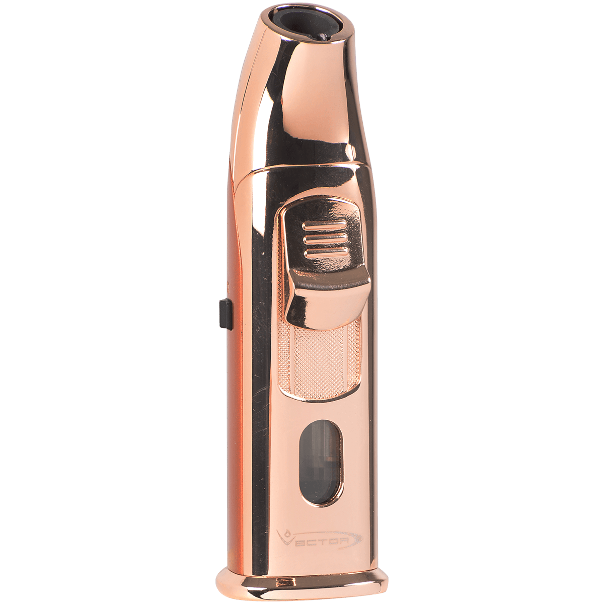 Lighter Vector Aztec Single Torch WPunch Copper Gold Matte