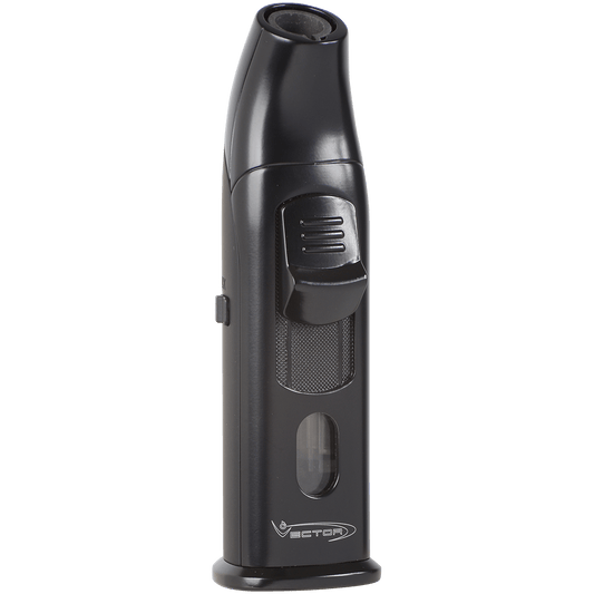Lighter Vector Aztec Single Torch WPunch Copper Black Matte
