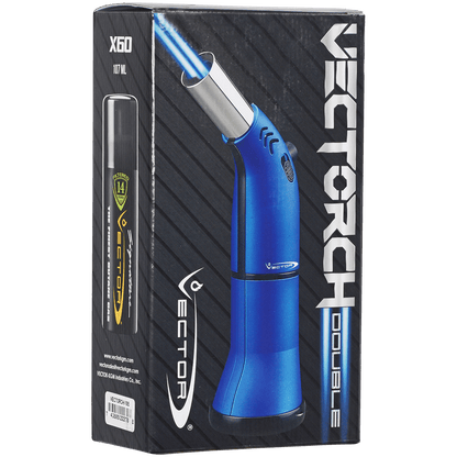 Lighter Vector Vectorch Double Flame Blue Matte