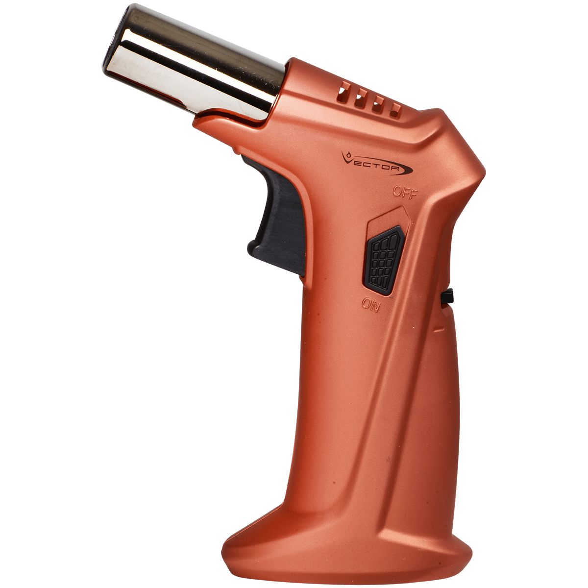 Lighter Vector Clash Single Torch Copper Gold Rubber