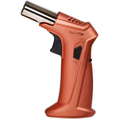Lighter Vector Clash Single Torch Copper Gold Rubber