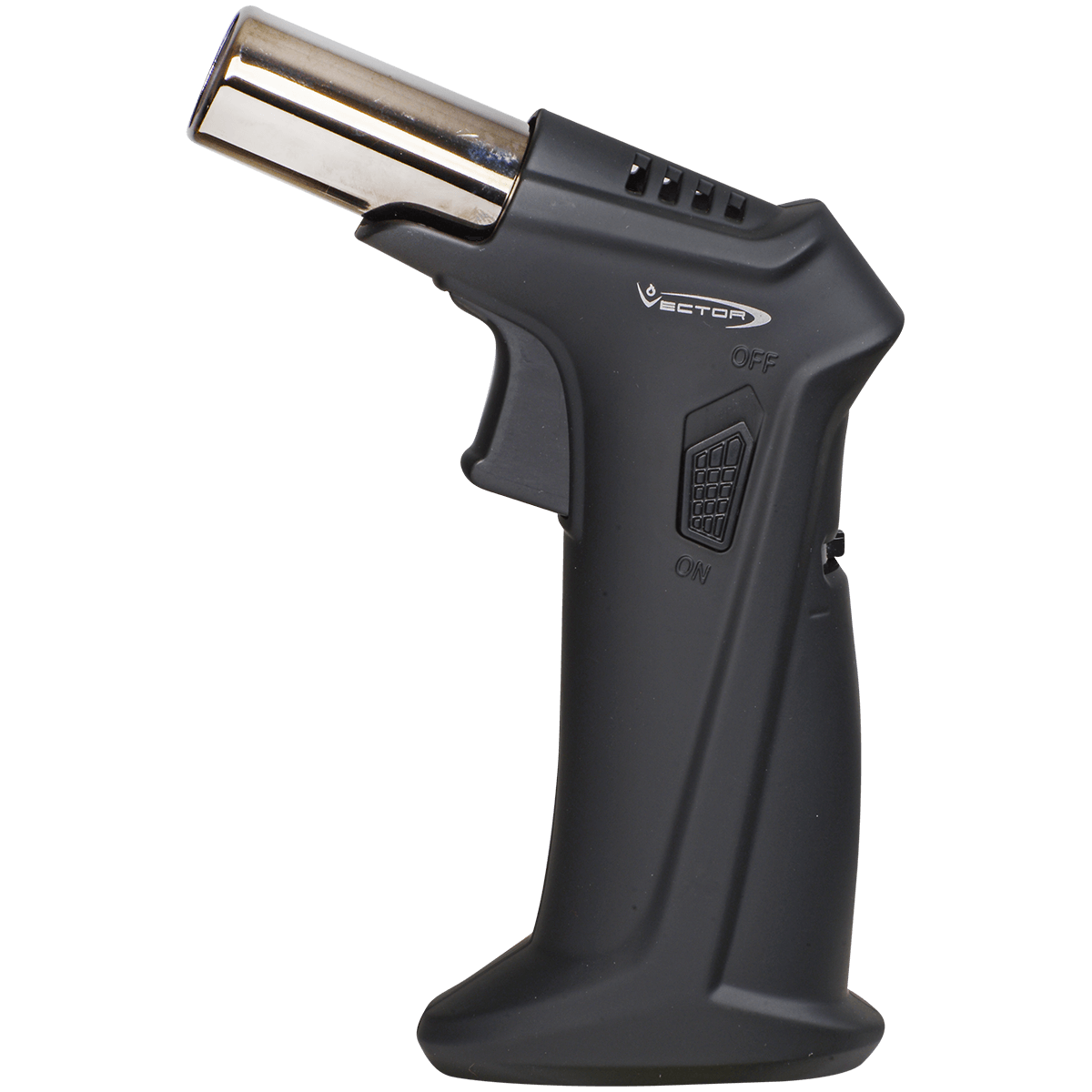 Lighter Vector Clash Single Torch Black Rubber Matte