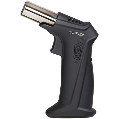 Lighter Vector Clash Single Torch Black Rubber Matte