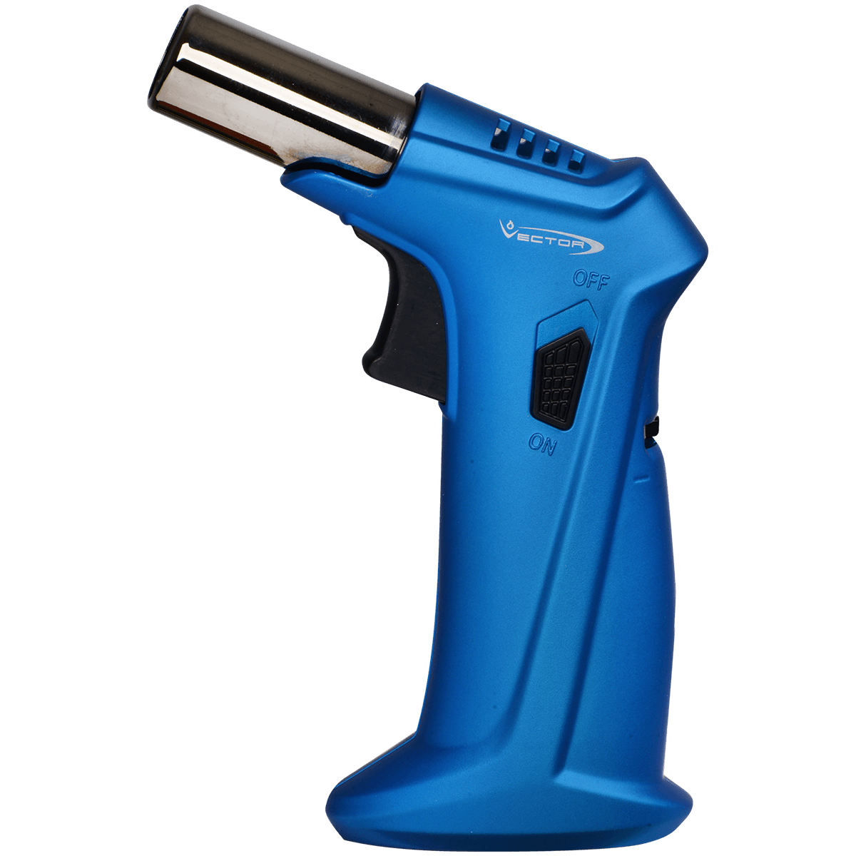 Lighter Vector Clash Single Torch Blue Rubber Matte