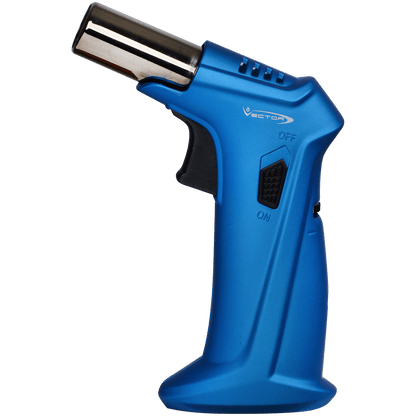 Lighter Vector Clash Single Torch Blue Rubber Matte