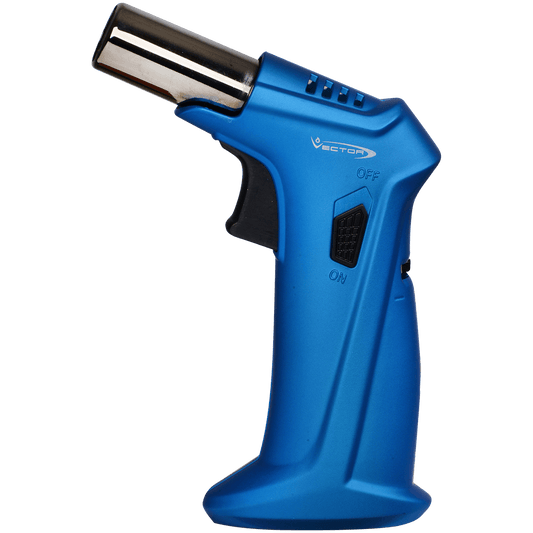 Lighter Vector Clash Single Torch Blue Rubber Matte