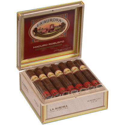 La Aurora Preferidos Ruby Maduro Robusto 18 Ct. Box 5.00X51