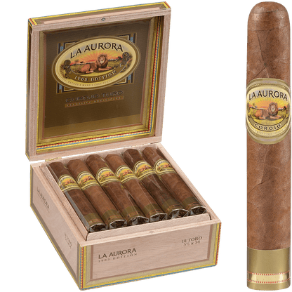 La Aurora Preferidos Gold Co Rojo Toro 18 Ct. Box 5.50X55