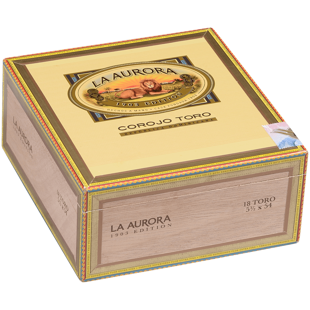 La Aurora Preferidos Gold Co Rojo Toro 18 Ct. Box 5.50X55