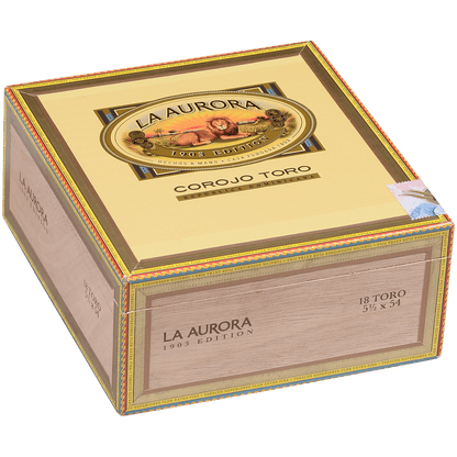 La Aurora Preferidos Gold Co Rojo Toro 18 Ct. Box 5.50X55