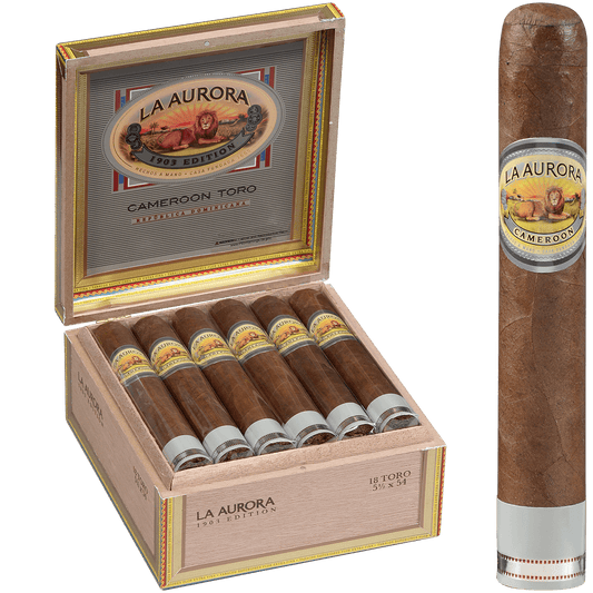 La Aurora Preferidos Platinum Cameroon Toro 18 Ct. Box 5.50X55