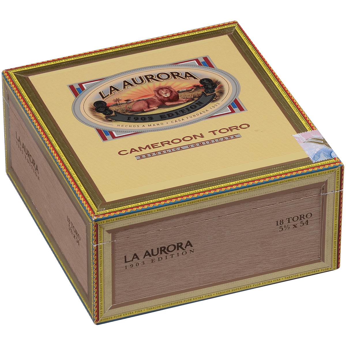 La Aurora Preferidos Platinum Cameroon Toro 18 Ct. Box 5.50X55