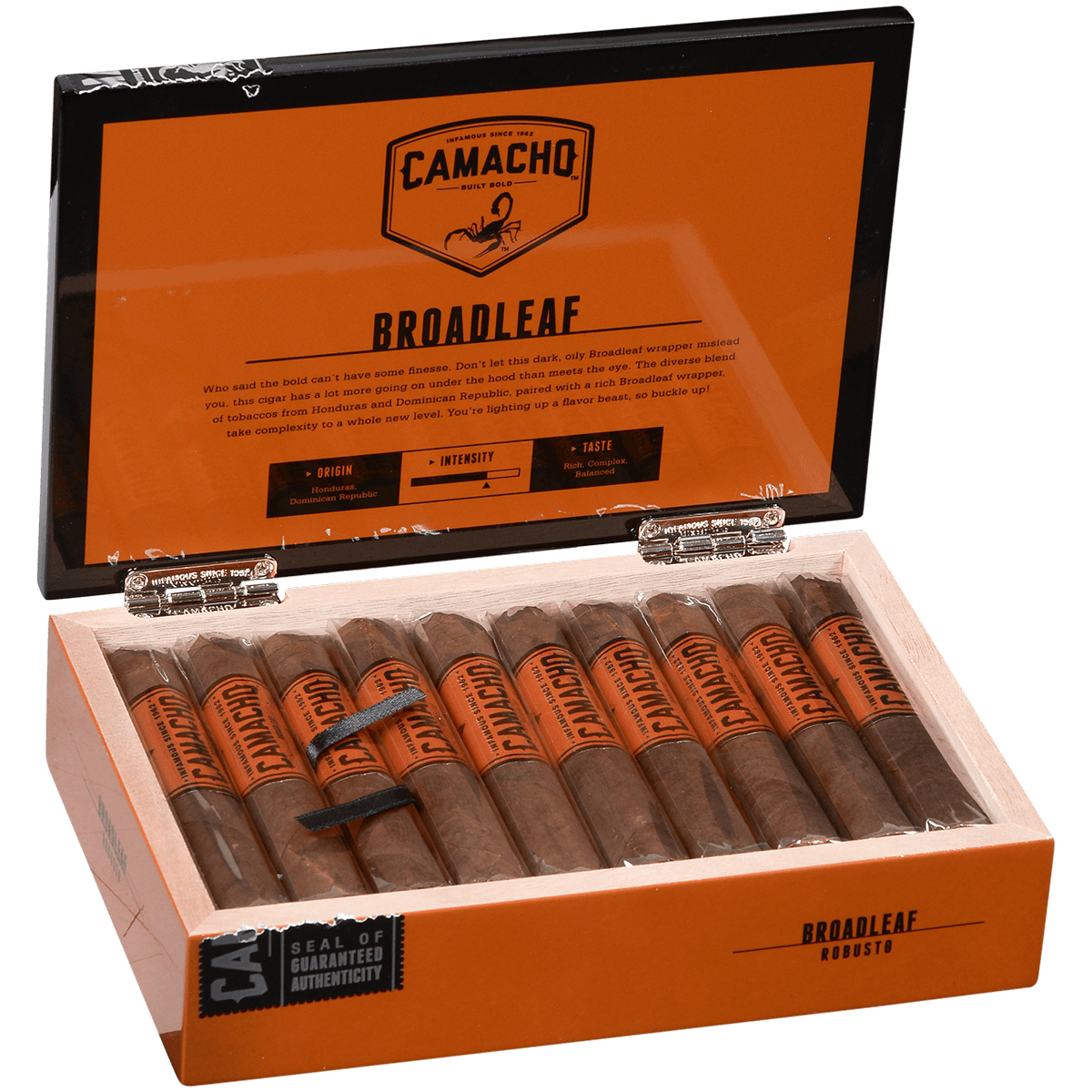 Camacho Broadleaf Robusto 20 Ct. Box 5.00X50