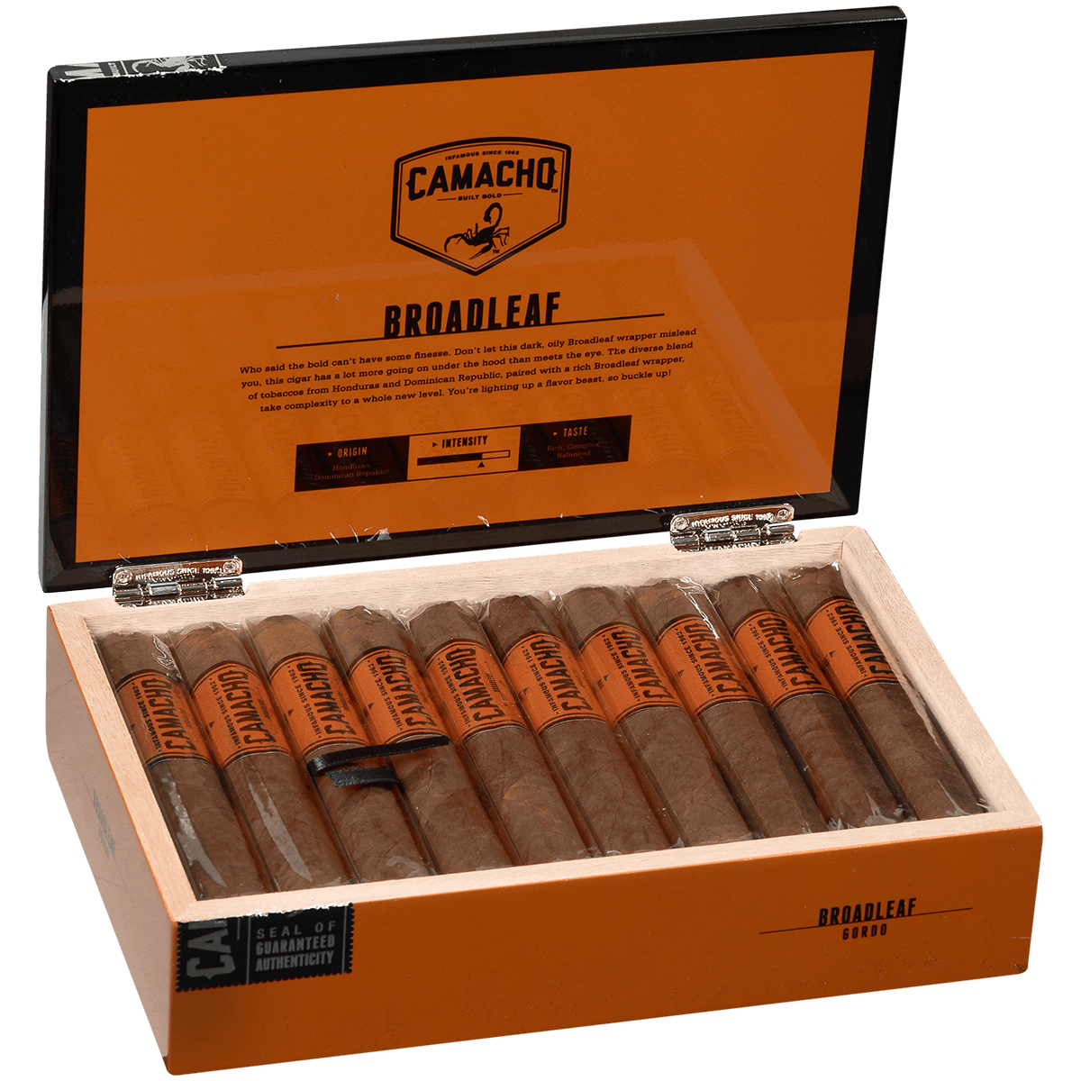 Camacho Broadleaf Gordo 20 Ct. Box 6.00X60