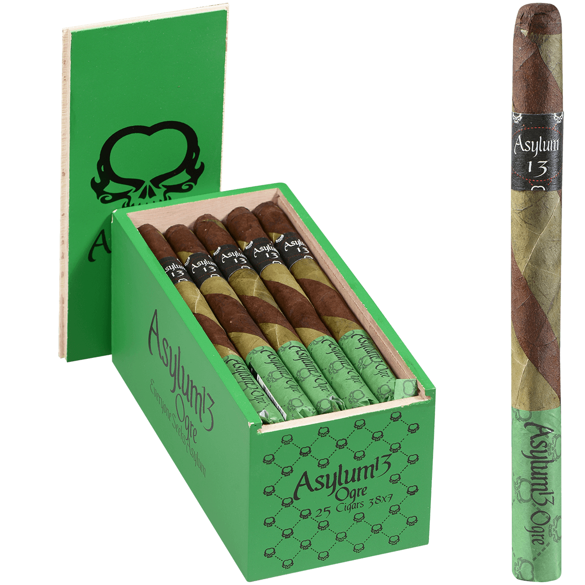 Asylum 13 Ogre (Barber Pole) Lancero 25 Ct. Box 7.00X38