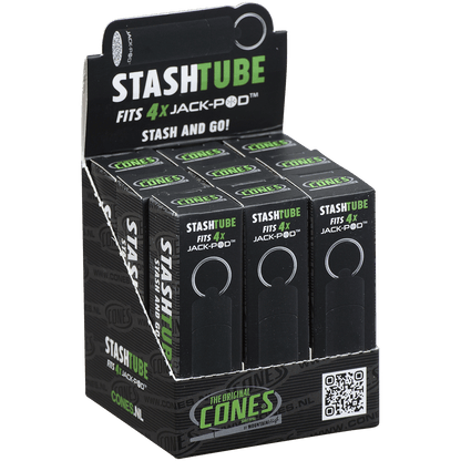 The Original Cones Stash Tube Black 9 Ct. Display